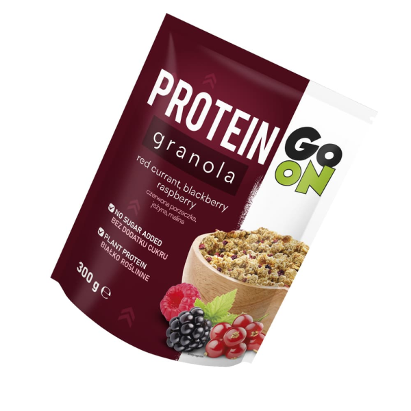 Vločky granola-protein ríbezle/černice/maliny 300g – AsgardShopping