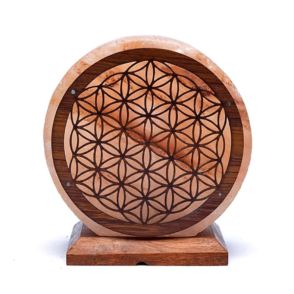Salt harmonizing lamp/flower of life - AsgardShopping